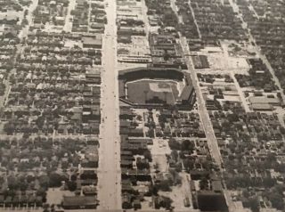 Aerial View Type 1 Photograph Of Sportsman’s Park / St.  Louis Cardinals