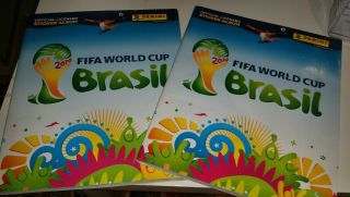 Panini Brazil Brasil Fifa World Cup 2014 Sticker Book Album Mostly Filled
