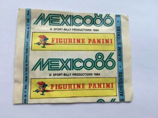 PANINI MEXICO 86 WORLD CUP STICKERS PACKET 2