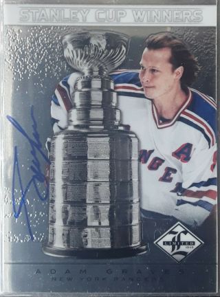 2012 - 13 Limited Stanley Cup Winners Signature Adam Graves /99