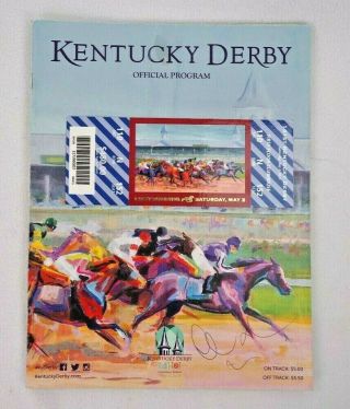 2015 141st Kentucky Derby Ticket Stub $480 American Pharoah With Race Program