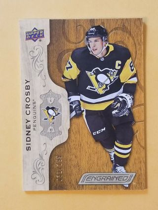 2018 - 19 Upper Deck Engrained 5 Sidney Crosby Sp /299 Pittsburgh Penguins