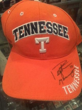 Peyton Manning 16 Signed Autographed Tennessee Volunteers Hat