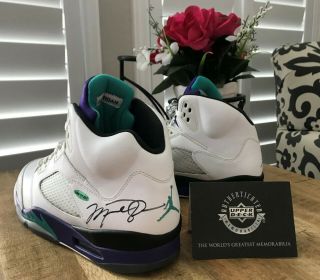 Uda Michael Jordan Autograph Signed Air Jordan Shoes Upper Deck Auto Aj