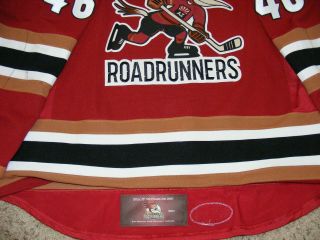 Tucson Roadrunners AHL 46 Nate Schnarr 17/18 Red GI Jersey w/set tag & LOA 4
