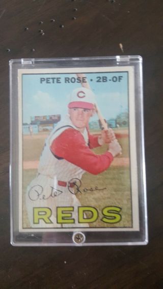 1967 Topps Pete Rose Cincinnati Reds 430 Baseball Card