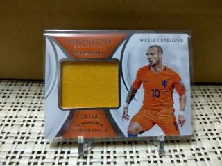 2018 - 19 Panini Immaculate Wesley Sneijder Remarkable 39/50