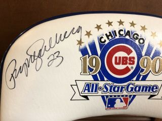 CUBS 1990 ALL - STAR GAME CLUB SEAT CHAIR LIMITED ED 1/90 SIGNED BY RYNE SANDBERG 2