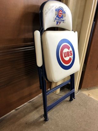 CUBS 1990 ALL - STAR GAME CLUB SEAT CHAIR LIMITED ED 1/90 SIGNED BY RYNE SANDBERG 4