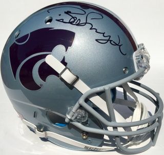 Bill Snyder Signed Kansas State Wildcats F/s Football Helmet W/coa