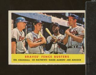 1958 Topps 351 Braves 