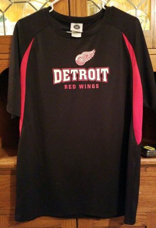 Nhl Detroit Red Wings Hockey Dri - Fit Classic Logo Athletic Size Large T - Shirt