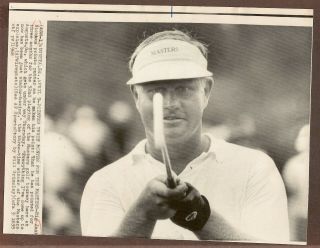 1968 Press Photo Pro Golfer Jack Nicklaus Getting Ready For The Masters/augusta