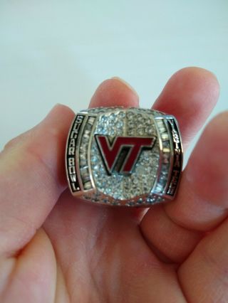 2011 Virginia Tech Hokies Player Sugar Bowl Championship Ring NCAA Jostens 10