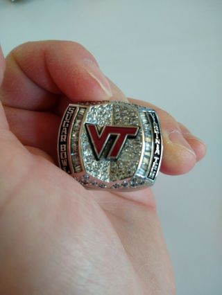 2011 Virginia Tech Hokies Player Sugar Bowl Championship Ring NCAA Jostens 7