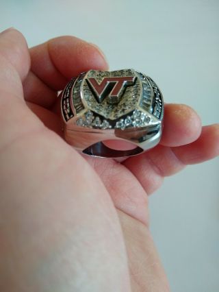 2011 Virginia Tech Hokies Player Sugar Bowl Championship Ring NCAA Jostens 8