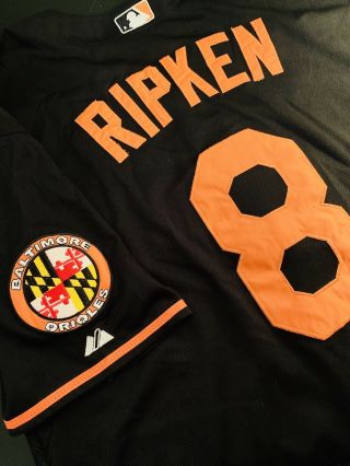 Baltimore Orioles Cal Ripken Jr.  Black Jersey Size 44