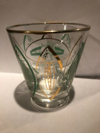 1960 ' s NFL Green Bay Packers Hedy Glass/2.  75 inch Shot Glass - set Of 7 Glasses 2