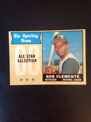 1968 Topps 374 Bob Clemente All Star Ex - Mt.