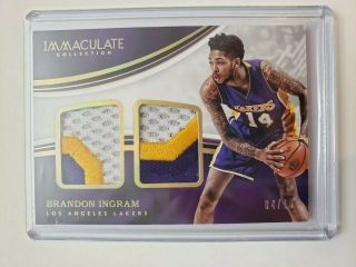 Brandon Ingram 16/17 Immaculate Patch Rc Rookie Gold 4/10