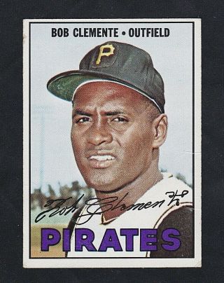 1967 Topps Baseball Roberto Clemente 400 Very Good Pittsburgh Pirates