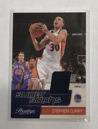 /49 Stephen Curry 2010 - 11 Prestige Sophs Prime Jersey Patch Sp 3 Ebay 1/1