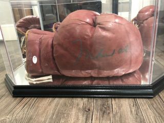 Classic Muhammad Ali Glove With Full Autograph Case 3