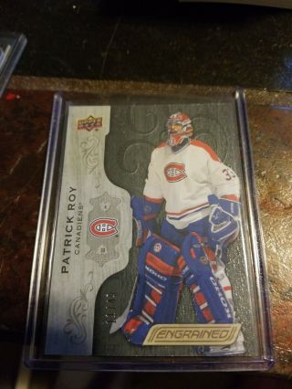 2018 19 Upper Deck Engrained Patrick Roy Card 42 Limited To 11/49