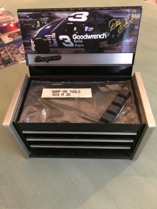 Dale Earnhardt Mini Snap - On Metal Tool Chest Box Nascar Rcr Goodwrench 3