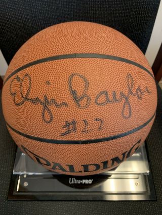 Elgin Baylor Signed Autograph Nba Basketball W