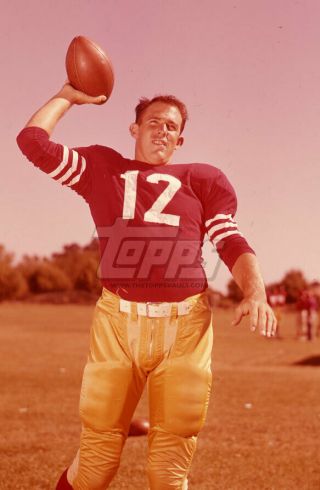 1959 Topps Football Color Negative.  John Brodie 49ers