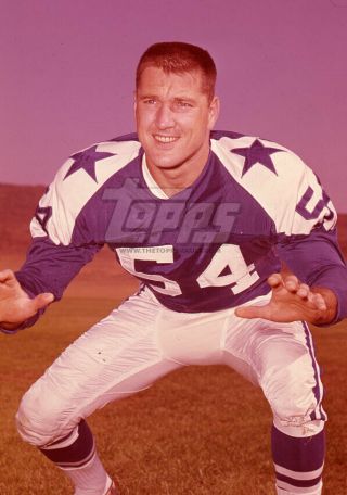1961 Topps Football Color Negative.  Chuck Howley Cowboys