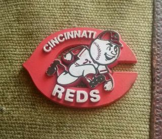 Mlb Vintage Cincinnati Reds ⚾ Standing Board Baseball Fridge Rubber Magnet