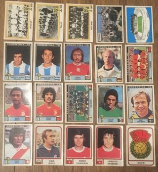 Panini World Cup Argentina 78 Stickers X 20 & Wc78 1978 Rare