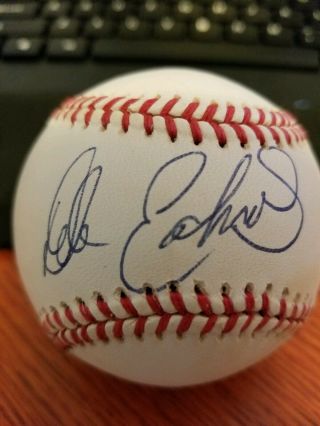 Dale Earnhardt Sr.  Signed Baseball Romlb Nascar Auto Autographed Dover Delaware