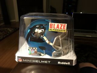Riddell Carolina Panthers Blaze Alternate Speed Mini Football Helmet