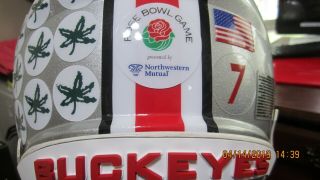 Dwayne Haskins Ohio State Buckeyes Rose Bowl Riddell Speed football helmet 11