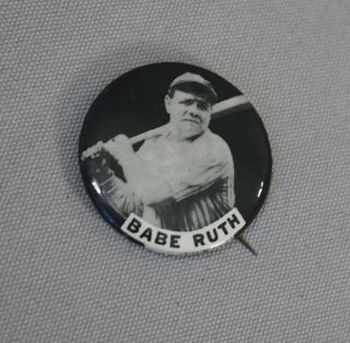RARE LATE 1940 ' S BABE RUTH YORK YANKEES PM10 BASEBALL STADIUM PIN 2