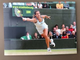 Rare French Issue Tennis Picture AmÉlie Mauresmo Wimbledon 2005 Rookie 17x12 Cm