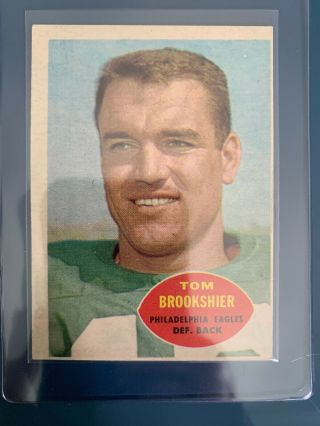 1960 Tom Brookshier - Topps " Rookie " Football Card - 89 - Philadelphia Eagles