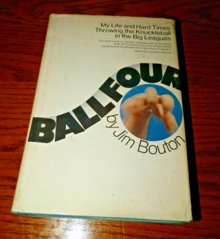 Ball Four Baseball Book By Jim Bouton 1970 7th Printing Hard Cover