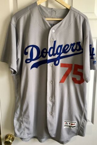 2017 Dodgers Game Grant Dayton Away Jersey - Mlb Authenticated