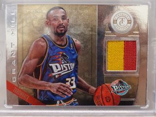 2013 - 14 Panini Totally Certified Grant Hill Detroit Pistons 2clr Patch 10/10