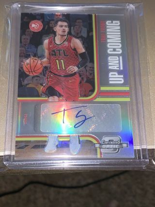 2018 - 19 Panini Contenders Optic Up & Coming Autographs Trae Young Auto 97/99 Rc