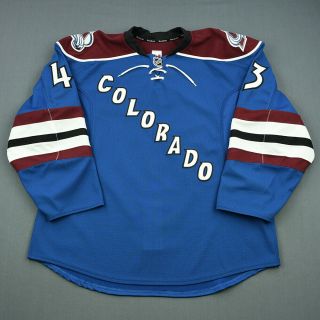 2013 - 14 Michael Sgarbossa Colorado Avalanche Game Issued Reebok Jersey Meigray
