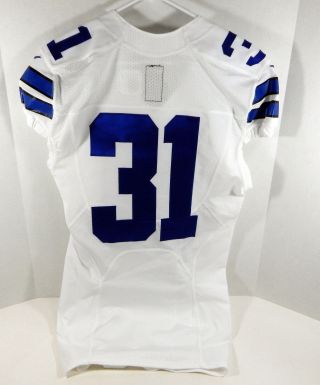 2015 Dallas Cowboys 31 Game Issued White Jersey Dal00264