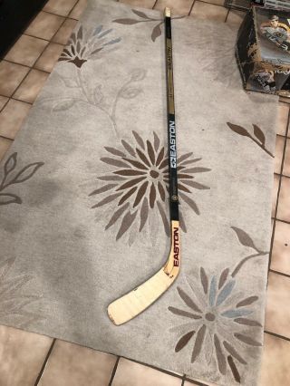 Gary Suter Game Autographed Hockey Stick 3