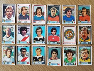 18 X Panini - Argentina 1978 World Cup Stickers