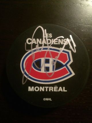 Saku Koivu Montreal Canadiens Autographed Official Licensed Puck