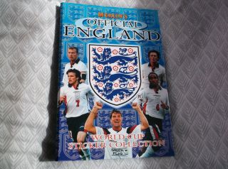 Merlin/topps 1998 England World Cup Sticker Album - Fully Completed,  Binder